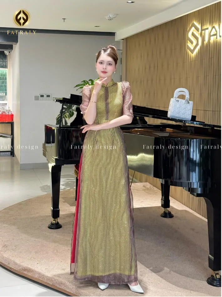 [ADTK 25] Áo dài vải lụa Vân Nhu