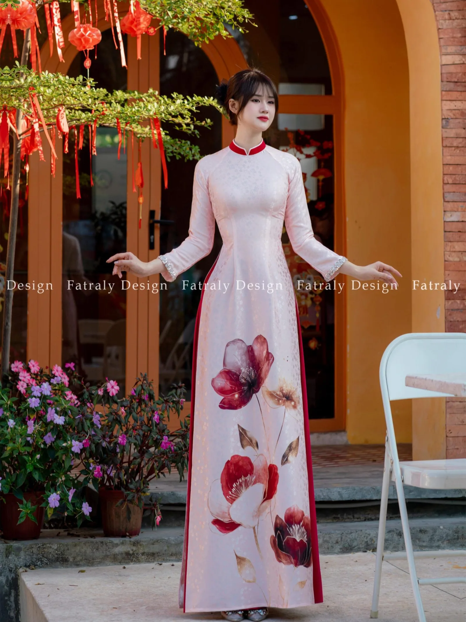 [ADTK 56] Áo dài nữ Fatraly thiết kế