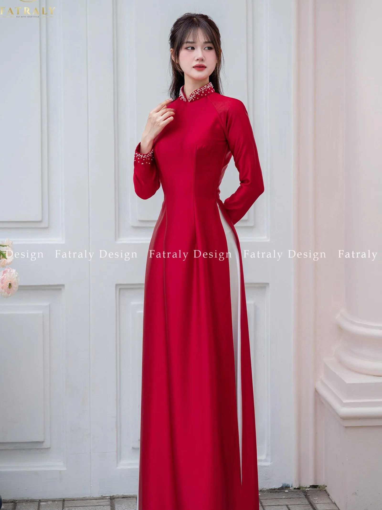[ADTK 47] Áo dài nữ Lụa Tơ 2 da cao cấp