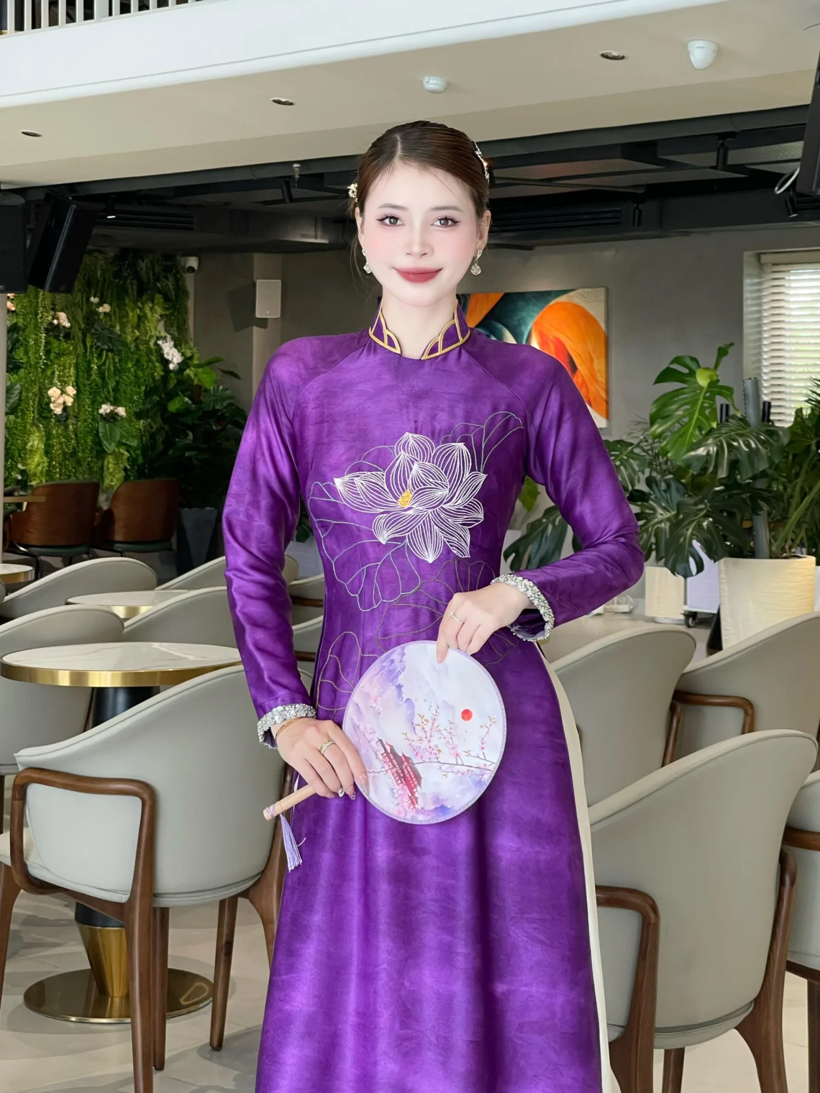 [ADTK 102] Áo dài lụa Thái Tuấn