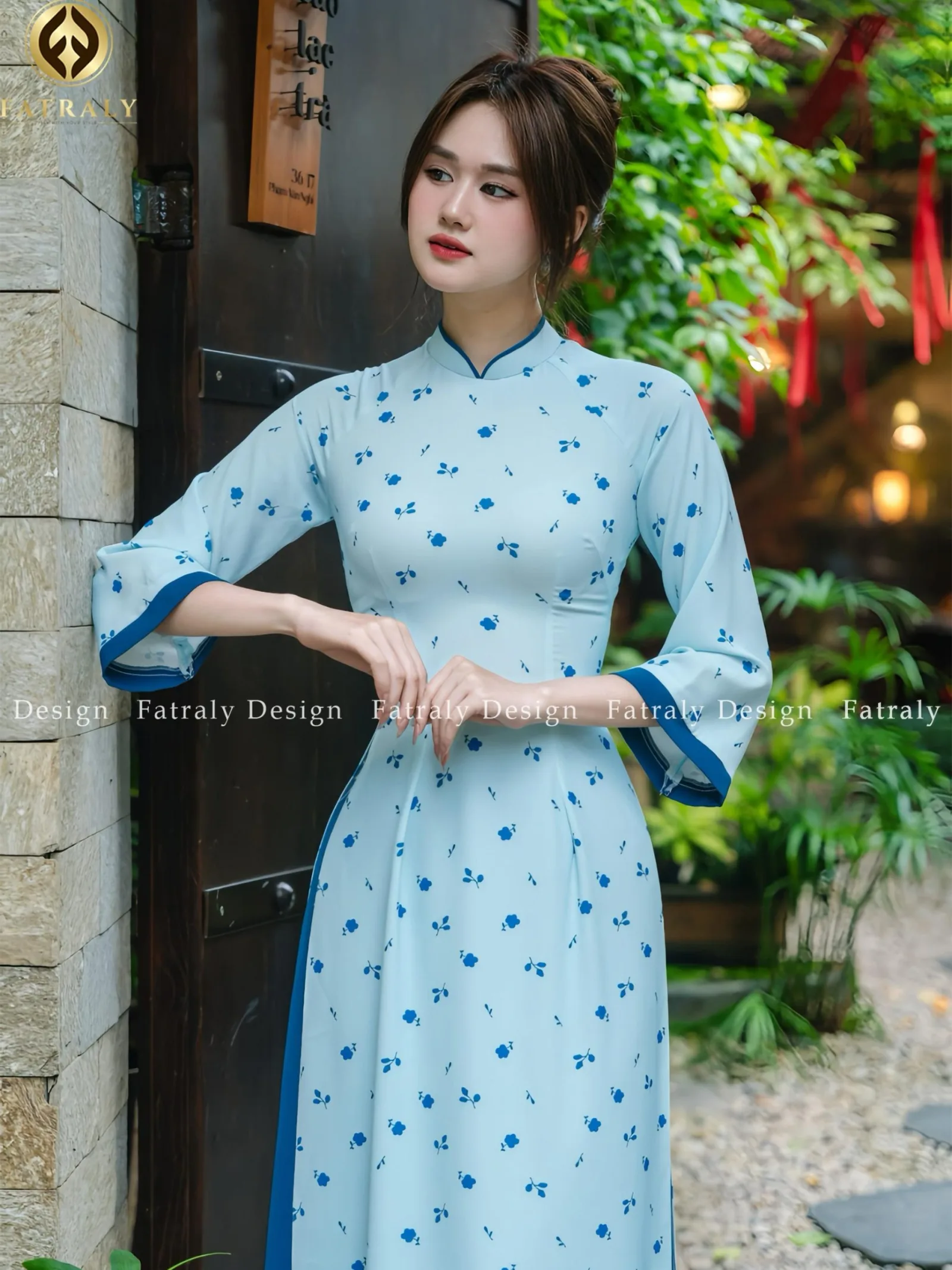 [ADTK 37] Áo dài lụa thạch Thái Tuấn