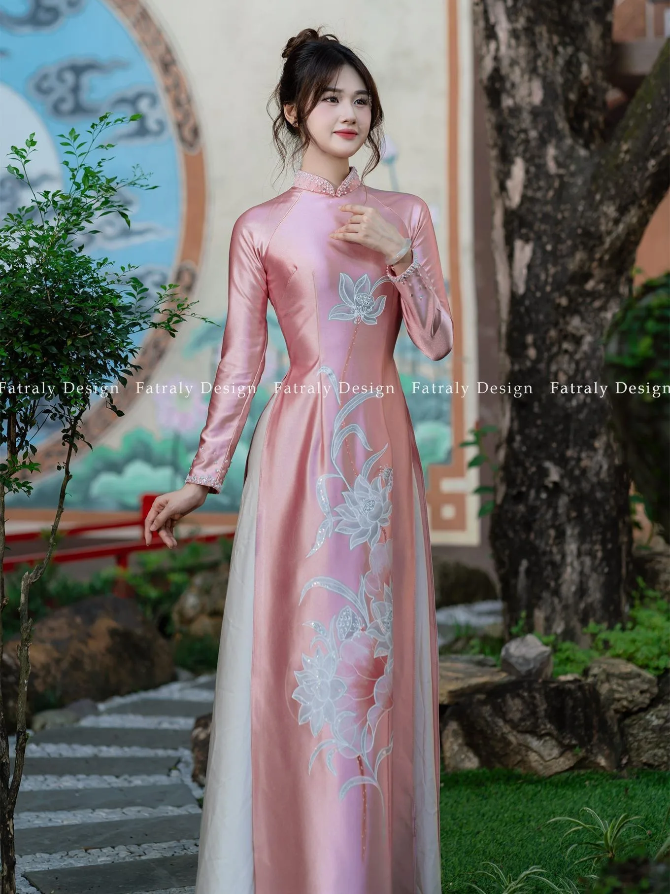 [ADTK 62] Áo dài nữ Lụa 2 da sang trọng