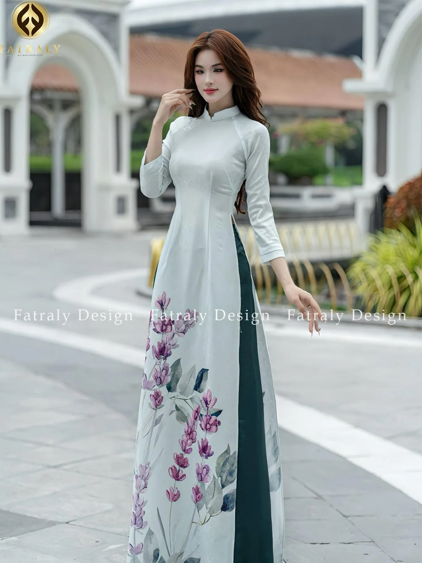 [ADTK 100] Áo dài nữ Gấm Thái Tuấn