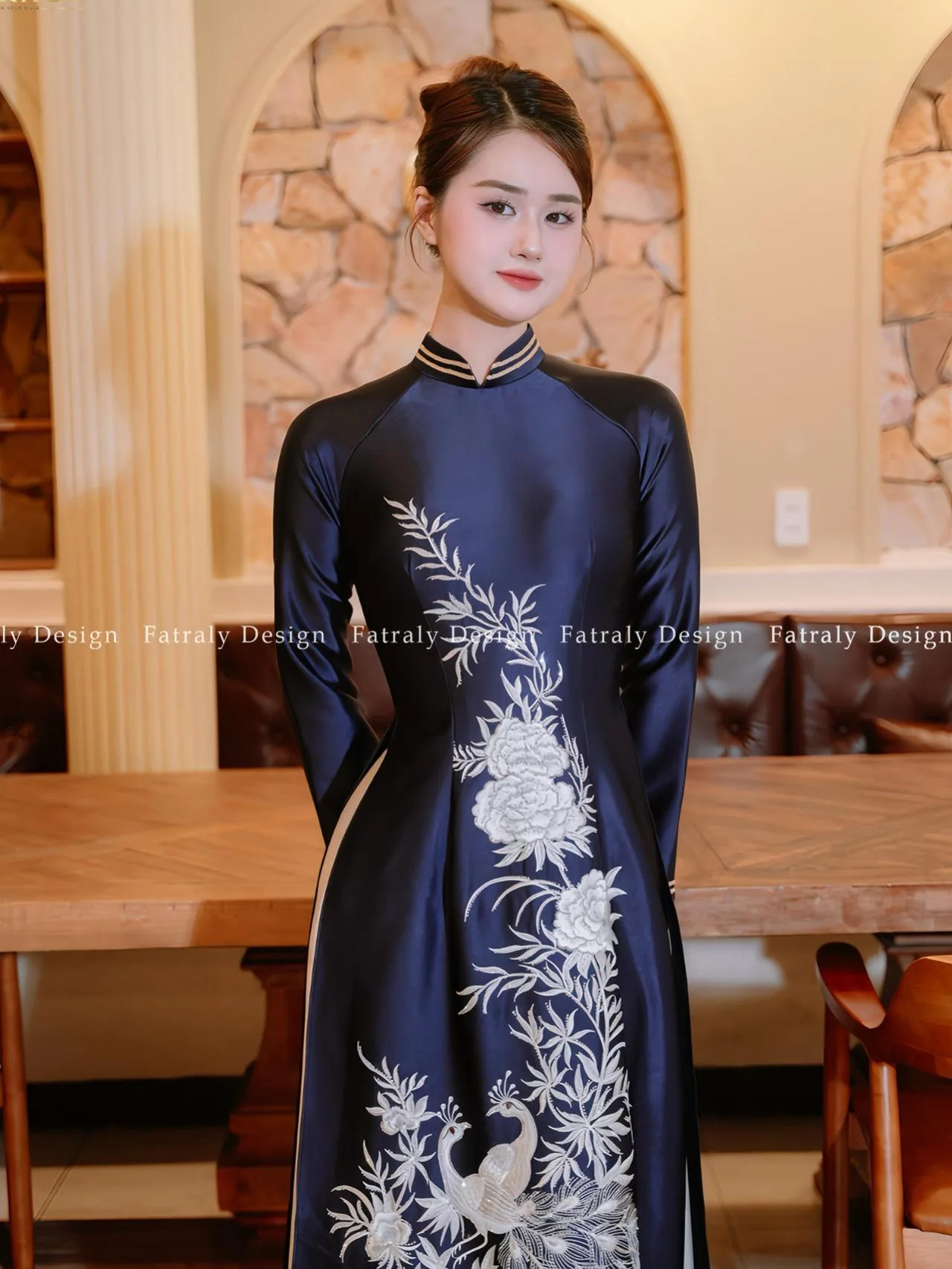 [ADTK 143] Áo Dài Lụa Tơ Tằm Pha Silk Cao Cấp